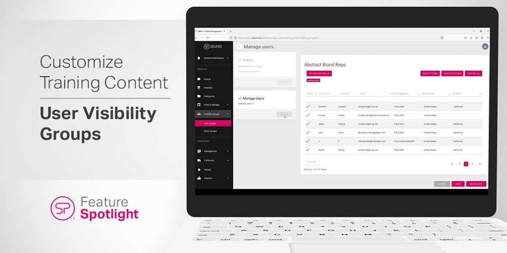 Customize Retail Training Content with User Visibility Groups Customize Retail Training Content with User Visibility Groups
