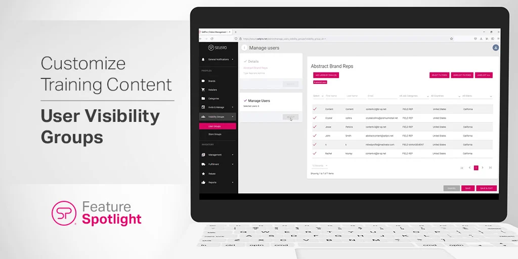 Customize Retail Training Content with User Visibility Groups